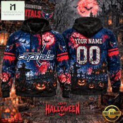 NHL Washington Capitals Special Halloween 2026 Design Hoodie Shirt, NHL 3D Game Day Tee Nhl Washington Capitals Special Halloween 2026 Design Hoodie Shirt