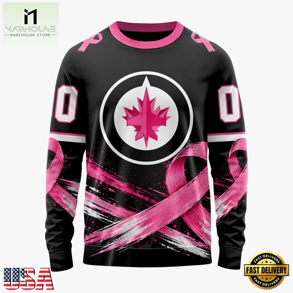 NHL Winnipeg Jets 2026 Hockey Pink Fights Breast Cancer Design Hoodie, TShirt, Sweatshirt, NHL 3D Game Day Tee NHL Winnipeg Jets 2026 Hockey Pink Fights Breast Cancer Design Hoodie, TShirt, Sweatshirt, NHL 3D Game Day Tee