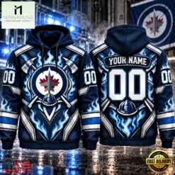NHL Winnipeg Jets 2026 Honoring Firefighters Personalized Hoodie Shirt, NHL 3D Game Day Tee Nhl Winnipeg Jets 2026 Honoring Firefighters Personalized Hoodie Shirt