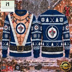 NHL Winnipeg Jets Funny Body Christmas Ugly Sweater, NHL 3D Game Day Tee Nhl Winnipeg Jets Funny Body Christmas Ugly Sweater