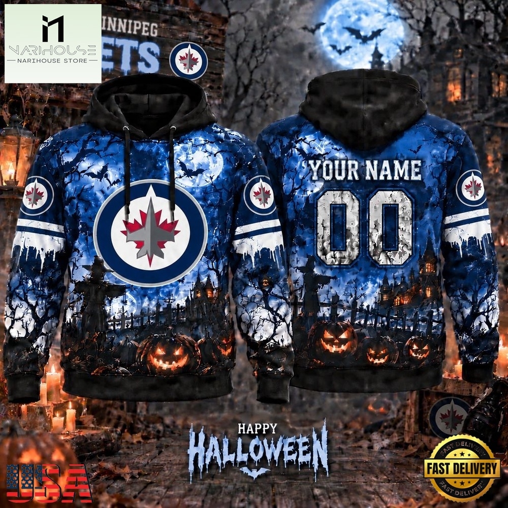 NHL Winnipeg Jets Special Halloween 2026 Design Hoodie Shirt, NHL 3D Game Day Tee NHL Winnipeg Jets Special Halloween 2026 Design Hoodie Shirt, NHL 3D Game Day Tee