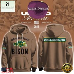 North Dakota State NDSU x Military Appreciation 2026 Hoodie Shirt, Hot 3D Shirt Trend North Dakota State Ndsu X Military Appreciation 2026 Hoodie Shirt