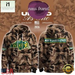 North Dakota State NDSU x Military Appreciation 2026 Limited Edition Hoodie, Hot 3D Shirt Trend North Dakota State Ndsu X Military Appreciation 2026 Limited Edition Hoodie