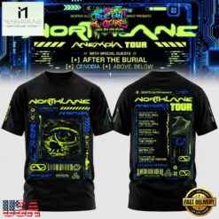 Northlane The Anemoia Tour 2026 Graphic T Shirt, Popular 3D Music Tee Northlane The Anemoia Tour 2026 Graphic T Shirt