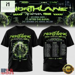 Northlane The Anemoia Tour 2026 T Shirt, Popular 3D Music Tee Northlane The Anemoia Tour 2026 T Shirt