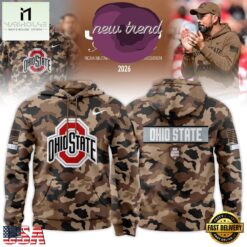 Ohio State Buckeyes 2026 Military Appreciation New Design Hoodie, Hot 3D Shirt Trend Ohio State Buckeyes 2026 Military Appreciation New Design Hoodie