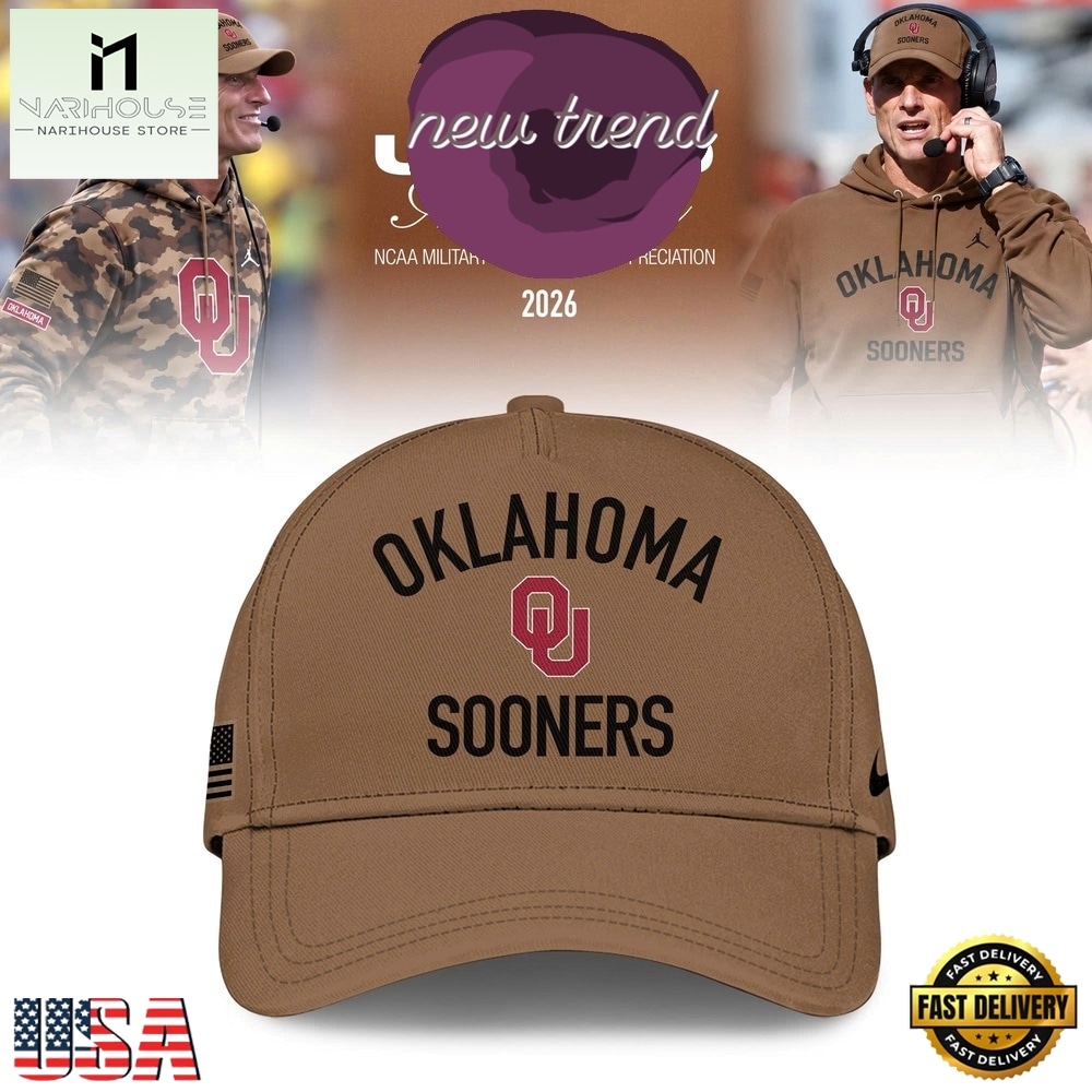 Oklahoma Sooners 2026 Military Appreciation Limited Edition Cap, Trending Cap Style Oklahoma Sooners 2026 Military Appreciation Limited Edition Cap, Trending Cap Style