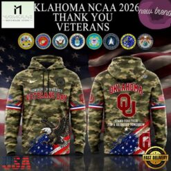 Oklahoma Sooners Veterans Day 2026 Hoodie, Hot 3D Shirt Trend Oklahoma Sooners Veterans Day 2026 Hoodie