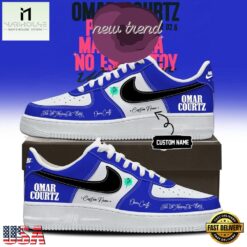Omar Courtz Por Si Manana No Estoy World Tour Custom Air Force 1 Shoes Sneakers, Music Artist AF1 Shoes Omar Courtz Por SI Manana NO Estoy World Tour Custom Air Force 1 Shoes Sneakers