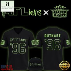Outkast x Atlanta Falcons 30th Anniversary ATLiens Football Jersey, Trending Football Shirt Outkast X Atlanta Falcons 30th Anniversary Atliens Football Jersey