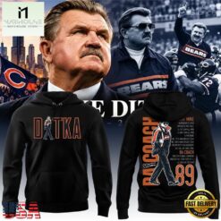 Paying Tribute to Da Coach Chicago Bears Coach Mike Ditka Forever Hoodie, Hot 3D Shirt Trend Paying Tribute TO DA Coach Chicago Bears Coach Mike Ditka Forever Hoodie