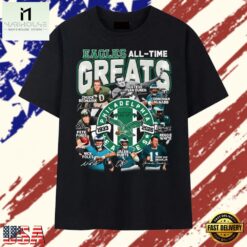 Philadelphia Eagles All Time Greats Players Signature Football T Shirt, Stylish 2D Graphic Shirt Philadelphia Eagles All Time Greats Players Signature Football T Shirt