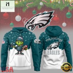 Philadelphia Eagles Christmas Grinch 2026 Hoodie, Hot 3D Shirt Trend Philadelphia Eagles Christmas Grinch 2026 Hoodie