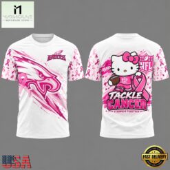 Philadelphia Eagles Football x Hello Kitty Crucial Catch 2026 3D Shirt, Hot 3D Shirt Trend Philadelphia Eagles Football X Hello Kitty Crucial Catch 2026 3D Shirt