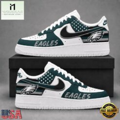 Philadelphia Eagles NFL American Flag Football Team Limited Air Force 1 Shoes Sneakers, NFL Team AF1 Shoes Philadelphia Eagles Nfl American Flag Football Team Limited Air Force 1 Shoes Sneakers