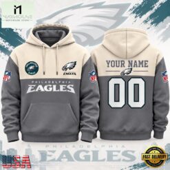 Philadelphia Eagles NFL Custom Varsity Colorblock Pullover Hoodie, NFL Sporty Shirt Philadelphia Eagles Nfl Custom Varsity Colorblock Pullover Hoodie