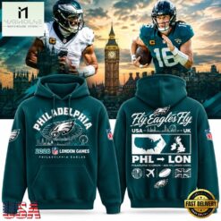 Philadelphia Eagles NFL London Games Tottenham 2026 Hoodie, Hot 3D Shirt Trend Philadelphia Eagles Nfl London Games Tottenham 2026 Hoodie