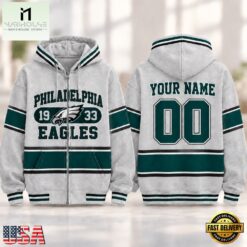 Philadelphia Eagles NFL Varsity Stripe Zip Hoodie, NFL Sporty Shirt Philadelphia Eagles Nfl Varsity Stripe Zip Hoodie