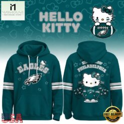 Philadelphia Eagles x Hello Kitty 2026 Limited Edition Hoodie, Hot 3D Shirt Trend Philadelphia Eagles X Hello Kitty 2026 Limited Edition Hoodie