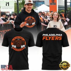 Philadelphia Flyers TK O Cancer 2026 Black T Shirt, Hot 3D Shirt Trend Philadelphia Flyers TK O Cancer 2026 Black T Shirt