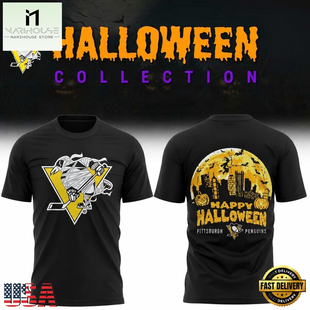 Pittsburgh Penguins x Halloween Mummy 2026 Black T Shirt, Hot 3D Shirt Trend Pittsburgh Penguins x Halloween Mummy 2026 Black T Shirt, Hot 3D Shirt Trend