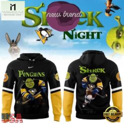 Pittsburgh Penguins x Shrek Night 2026 Limited Edition Hoodie, Hot 3D Shirt Trend Pittsburgh Penguins X Shrek Night 2026 Limited Edition Hoodie