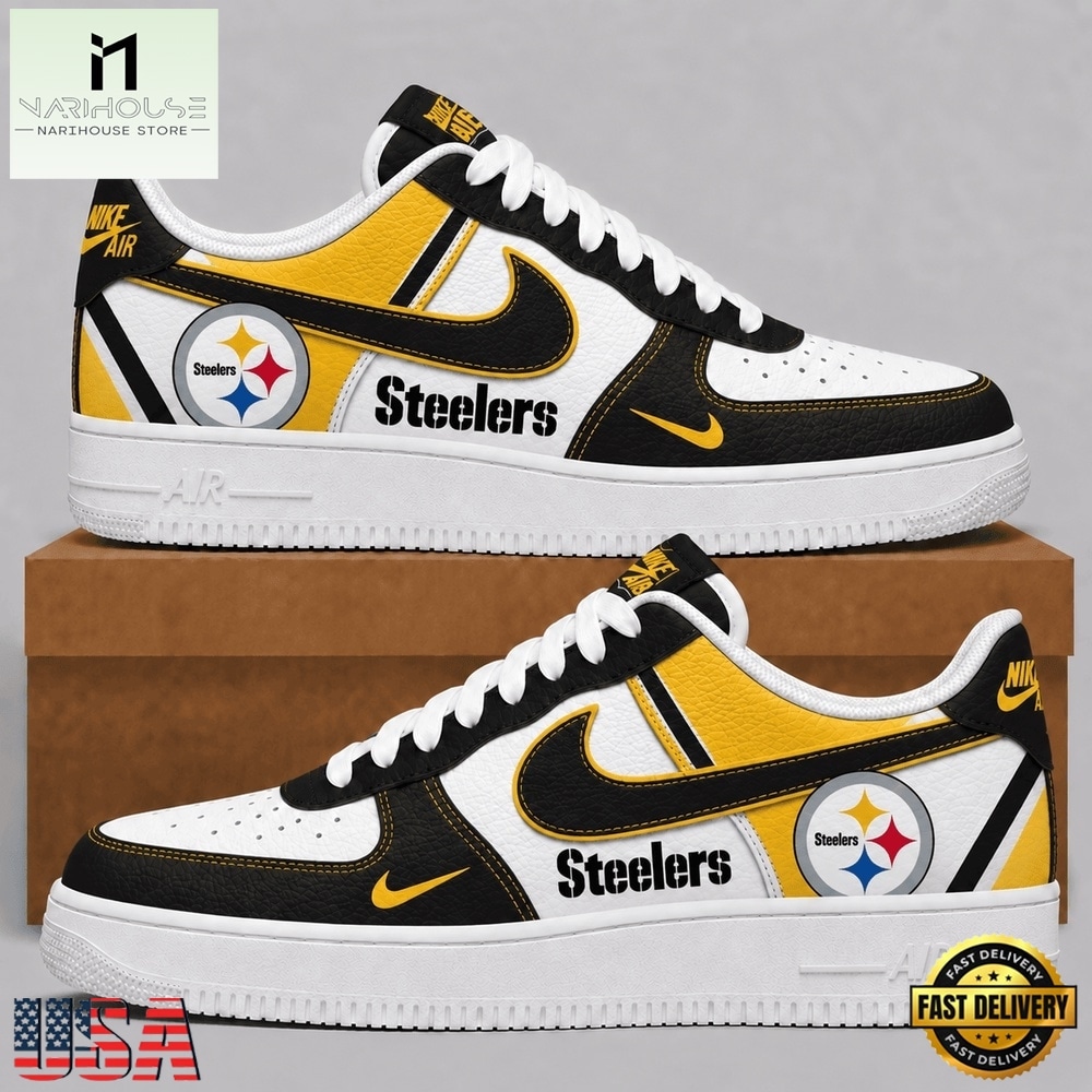 Pittsburgh Steelers 2026 NFL Team Air Force 1 Shoes Sneakers, NFL Team AF1 Shoes Pittsburgh Steelers 2026 NFL Team Air Force 1 Shoes Sneakers, NFL Team AF1 Shoes