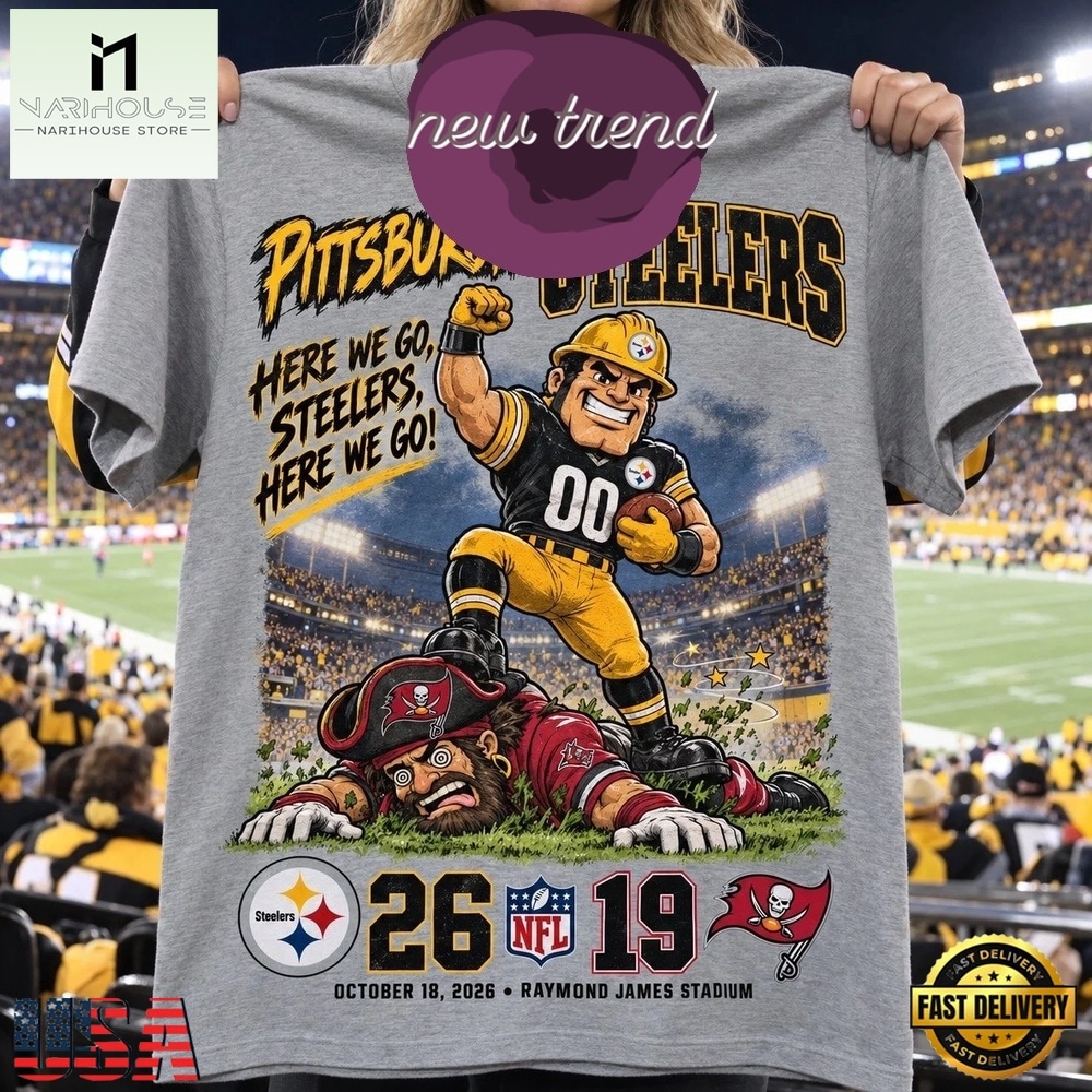 Pittsburgh Steelers 26 19 Win Over Tampa Bay Buccaneers Game Day 3D Shirt, Hot 3D Shirt Trend Pittsburgh Steelers 26 19 Win Over Tampa Bay Buccaneers Game Day 3D Shirt, Hot 3D Shirt Trend