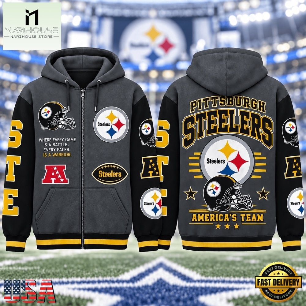 Pittsburgh Steelers NFL Gridiron Heritage Zip Hoodie, NFL Sporty Shirt Pittsburgh Steelers NFL Gridiron Heritage Zip Hoodie, NFL Sporty Shirt