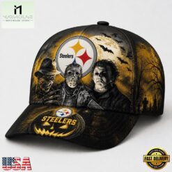 Pittsburgh Steelers NFL Horror Night Halloween 2026 Design Classic Cap, NFL Trendy Cap Pittsburgh Steelers Nfl Horror Night Halloween 2026 Design Classic Cap
