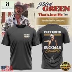 Riley Green That’s Just Me Tour 2027 Graphic Design 3D Shirt, Popular 3D Music Tee Riley Green That S Just ME Tour 2027 Graphic Design 3D Shirt