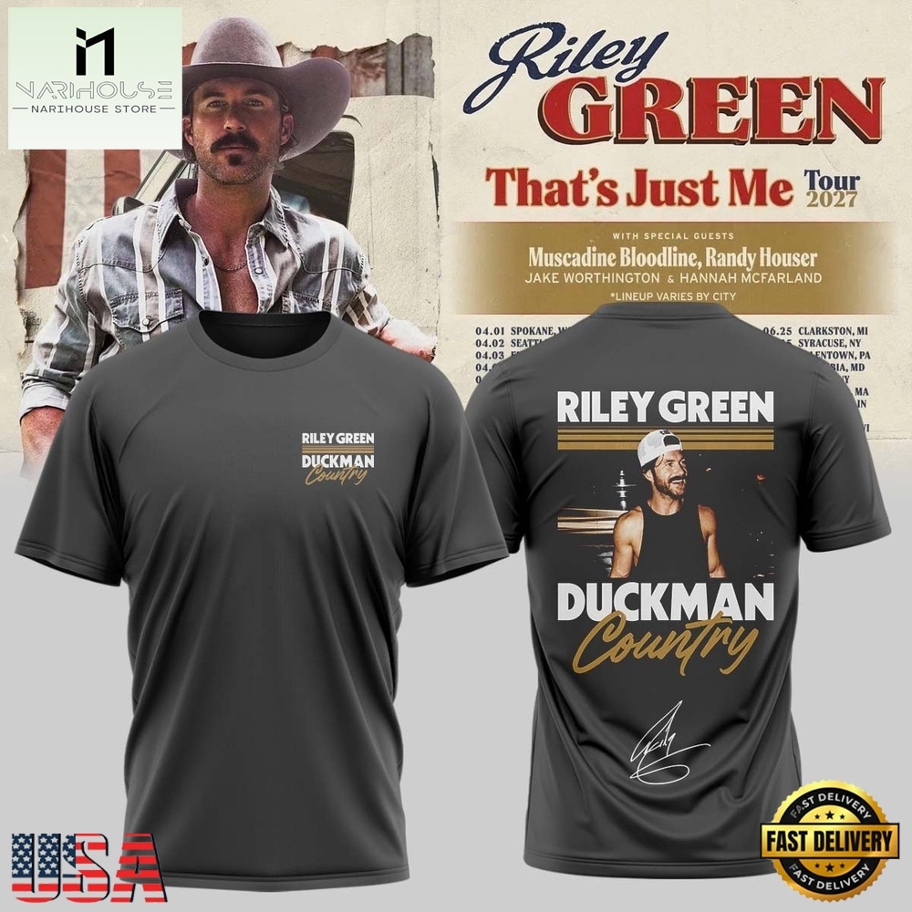 Riley Green That’s Just Me Tour 2027 Graphic Design 3D Shirt, Popular 3D Music Tee Riley Green That’s Just Me Tour 2027 Graphic Design 3D Shirt, Popular 3D Music Tee