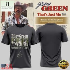 Riley Green That’s Just Me Tour 2027 New Design T Shirt, Popular 3D Music Tee Riley Green That S Just ME Tour 2027 New Design T Shirt