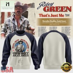 Riley Green That’s Just Me Tour 2027 Signature Sweatshirt, Popular 3D Music Tee Riley Green That S Just ME Tour 2027 Signature Sweatshirt