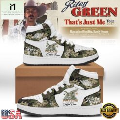 Riley Green That’s Just Me Tour 2027 Signed New Design Air Jordan 1 Shoes, Music Fan AJ1 Sneakers Riley Green That S Just ME Tour 2027 Signed New Design Air Jordan 1 Shoes