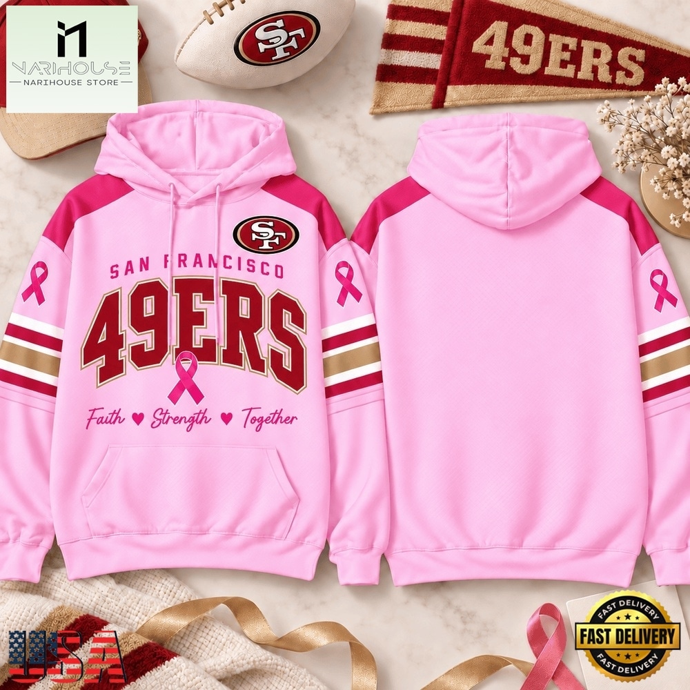 San Francisco 49ers 2026 NFL Breast Cancer Awareness Game Day Hoodie Shirt, NFL Sporty Shirt San Francisco 49ers 2026 NFL Breast Cancer Awareness Game Day Hoodie Shirt, NFL Sporty Shirt
