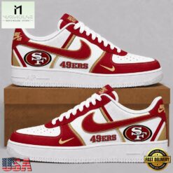 San Francisco 49ers 2026 NFL Team Air Force 1 Shoes Sneakers, NFL Team AF1 Shoes San Francisco 49ers 2026 Nfl Team Air Force 1 Shoes Sneakers