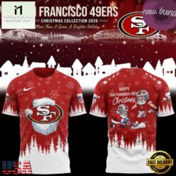 San Francisco 49ers Christmas Collection 2026 T Shirt, Hot 3D Shirt Trend San Francisco 49ers Christmas Collection 2026 T Shirt