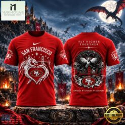 San Francisco 49ers Fourth Wing Night 2026 Graphic T Shirt, Hot 3D Shirt Trend San Francisco 49ers Fourth Wing Night 2026 Graphic T Shirt