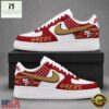 San Francisco 49ers NFL American Flag Football Team Limited Air Force 1 Shoes Sneakers, NFL Team AF1 Shoes San Francisco 49ers Nfl American Flag Football Team Limited Air Force 1 Shoes Sneakers