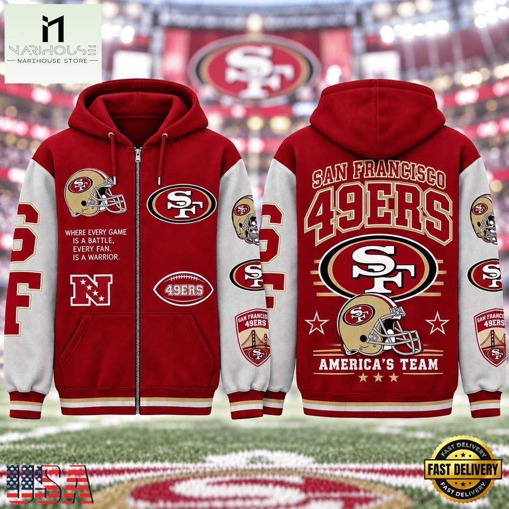 San Francisco 49ers NFL Gridiron Heritage Zip Hoodie, NFL Sporty Shirt San Francisco 49ers NFL Gridiron Heritage Zip Hoodie, NFL Sporty Shirt