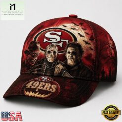 San Francisco 49ers NFL Horror Night Halloween 2026 Design Classic Cap, NFL Trendy Cap San Francisco 49ers Nfl Horror Night Halloween 2026 Design Classic Cap