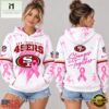 San Francisco 49ers NFL Pink Ribbon Stronger Together Breast Cancer Awareness Hoodie, NFL Sporty Shirt San Francisco 49ers Nfl Pink Ribbon Stronger Together Breast Cancer Awareness Hoodie