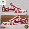 San Francisco 49ers NFL Team Camo Air Force 1 Shoes Sneakers, NFL Team AF1 Shoes San Francisco 49ers Nfl Team Camo Air Force 1 Shoes Sneakers