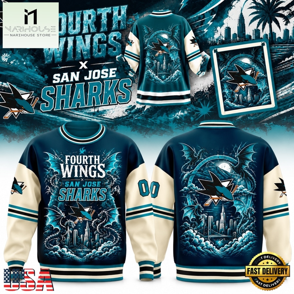 San Jose Sharks Fourth Wing Night 2026 Special New Sweatshirt, Hot 3D Shirt Trend San Jose Sharks Fourth Wing Night 2026 Special New Sweatshirt, Hot 3D Shirt Trend