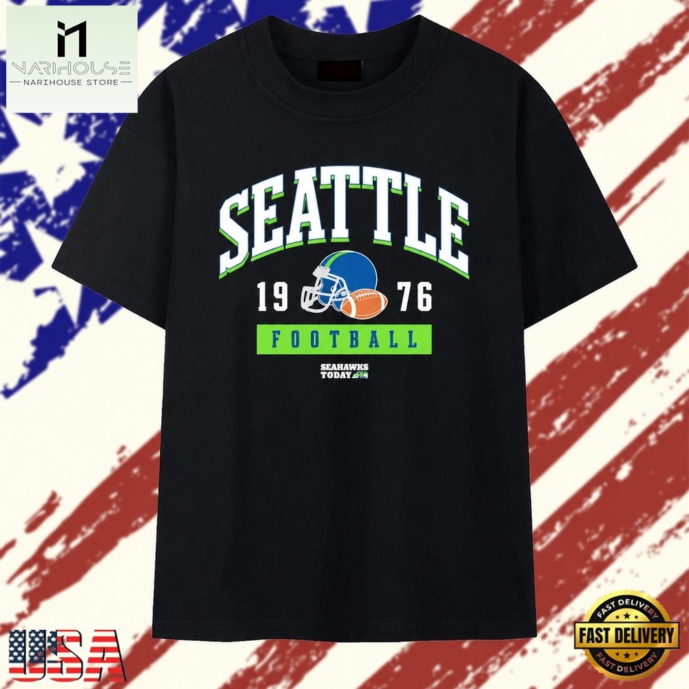 Seattle Seahawks football 1976 today NFL T Shirt, Stylish 2D Graphic Shirt Seattle Seahawks football 1976 today NFL T Shirt, Stylish 2D Graphic Shirt