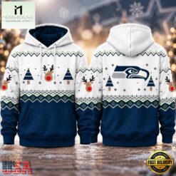 Seattle Seahawks NFL Christmas Game Day Hoodie Shirt, NFL Sporty Shirt Seattle Seahawks Nfl Christmas Game Day Hoodie Shirt