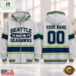 Seattle Seahawks NFL Varsity Stripe Zip Hoodie, NFL Sporty Shirt Seattle Seahawks Nfl Varsity Stripe Zip Hoodie