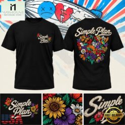Simple Plan Bigger Than You Think Tour 2026 London T Shirt, Popular 3D Music Tee Simple Plan Bigger Than You Think Tour 2026 London T Shirt
