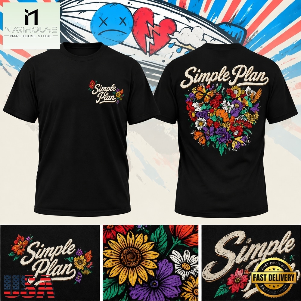 Simple Plan Bigger Than You Think Tour 2026 London T Shirt, Popular 3D Music Tee Simple Plan Bigger Than You Think Tour 2026 London T Shirt, Popular 3D Music Tee